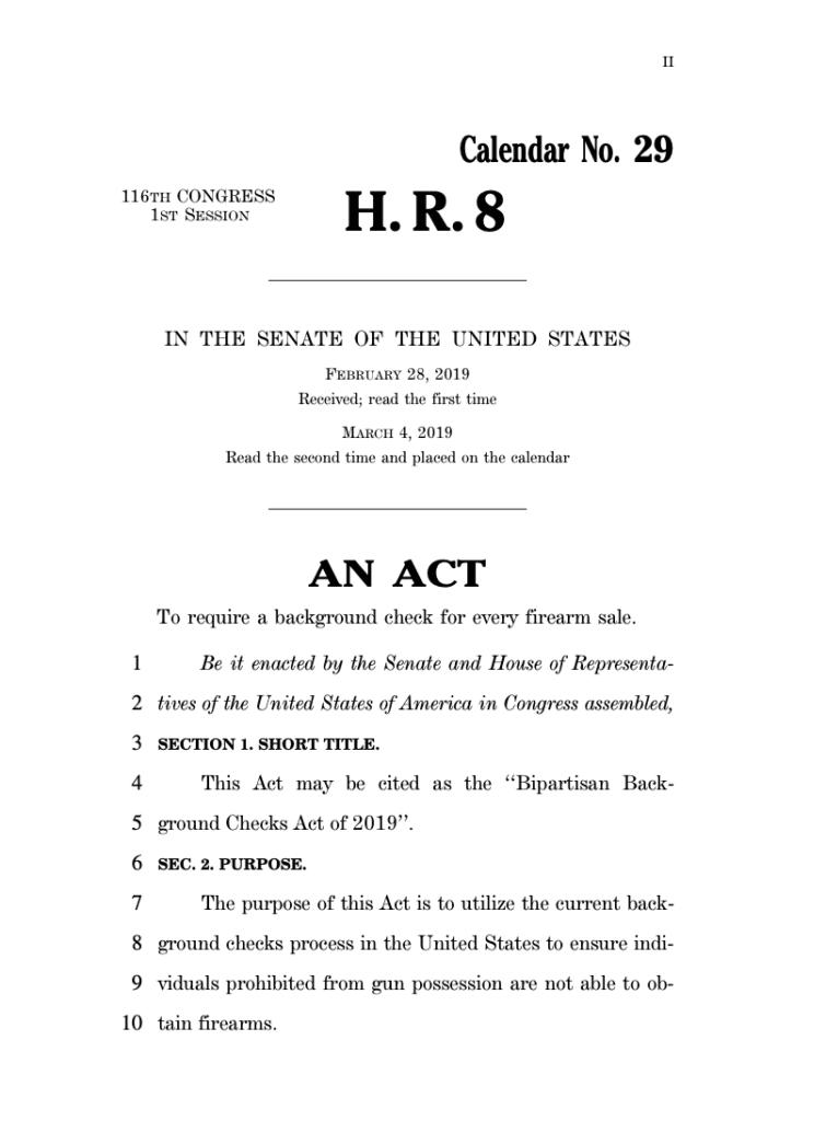 Bipartisan Background Checks Act of 2021 (HR 8) Explained RocketFFL